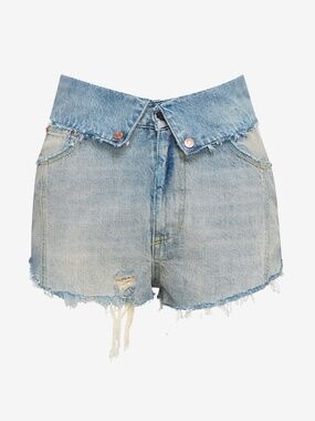 SEROYA MASON FOLDOVER SHORTS DENIM
